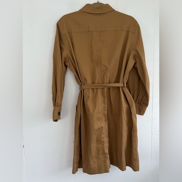 Free Assembly Womens Long Sleeve Belted Utility Mini Dress Tan Size Large - Picture 9 of 13